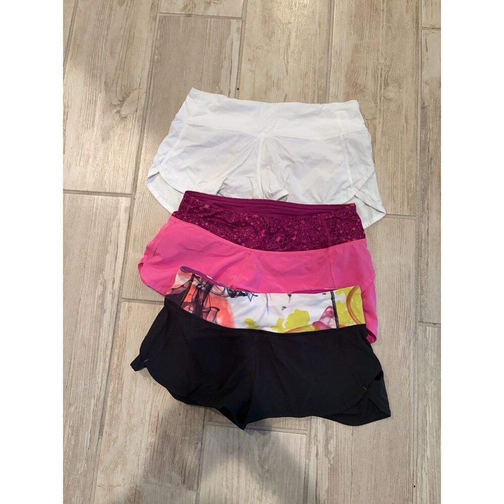 EUC Lululemon Speed Shorts Size 4 - Bundle of 3